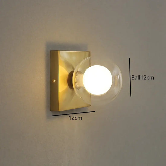 Applique Murale Led Élégante Contemporaine Lumière. Or B Chambre