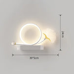 Applique Murale Led Élégante Design Contemporain B Style Blanc / 3 Couleurs De Lumière Chambre