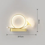 Applique Murale Led Élégante Design Contemporain Bstyle Or / 3 Couleurs De Lumière Chambre