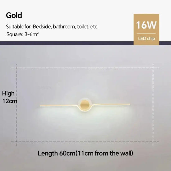 Applique Murale Led Élégante Design Contemporain Chambre