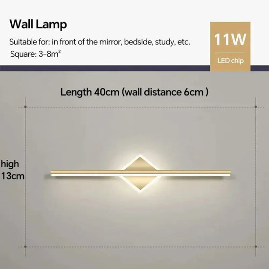 Applique Murale Led Élégante Design Contemporain Chambre
