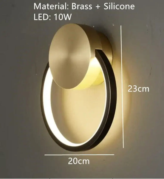Applique Murale Led Élégante Design Contemporain. Diamètre 20Cm-A / 3 Changement De Couleur Chambre