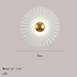 Applique Murale Led Élégante Design Contemporain Diamètre 35Cm / Lumière Blanche Applique Chambre