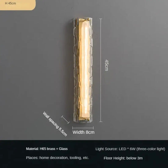 Applique Murale Led Élégante Design Contemporain H 45Cm / 3 Modifiables Chambre