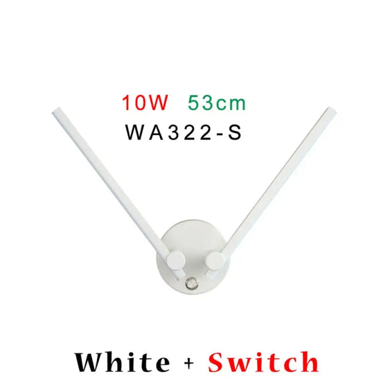 Applique Murale Led Élégante Design Contemporain Interrupteur Wa322S-Blanc / Naturel (4000K)