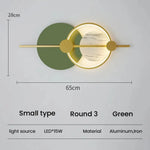 Applique Murale Led Élégante Design Contemporain R3 Vert Petit / Blanc Chaud (2700-3500K) Chambre