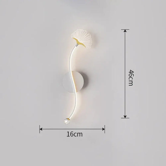Applique Murale Led Élégante Design Contemporain Un Style Blanc / 3 Couleurs De Lumière Chambre