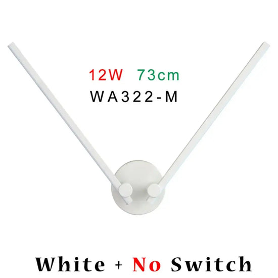 Applique Murale Led Élégante Design Contemporain Wa322M-Blanc / Blanc Chaud (3000K) Applique Chambre
