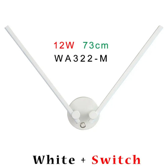 Applique Murale Led Élégante Design Contemporain Wa322M-Interrupteur Blanc / Naturel (4000K)