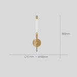 Applique Murale Led Élégante Design Épuré. A Or / Blanc Chaud (2700-3500K) Chambre
