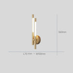 Applique Murale Led Élégante Design Épuré. C Or / Blanc Chaud (2700-3500K) Chambre