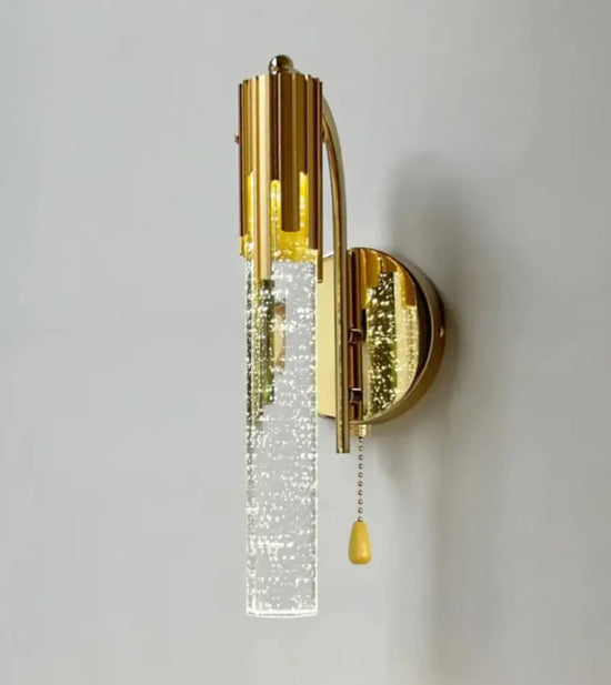 Applique Murale Led Élégante Design Lumineux. Avec Interrupteur À Tirette / Lumière Chaude Chambre