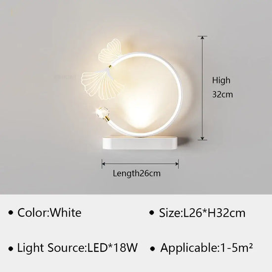 Applique Murale Led Élégante Design Lumineux Blanc D / Tricolore Applique Chambre