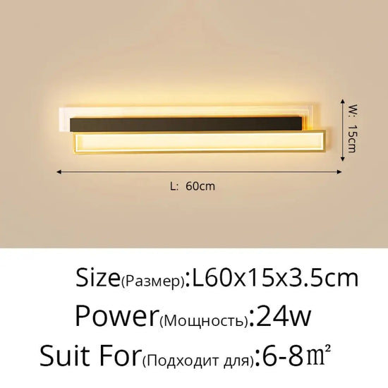 Applique Murale Led Élégante Design Lumineux Intérieur Applique Chambre