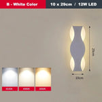 Applique Murale Led Élégante Design Minimaliste B Blanc 10X29Cm / Chaud (2700-3500K) Chambre