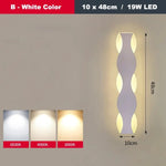 Applique Murale Led Élégante Design Minimaliste B Blanc 10X48Cm / Chaud (2700-3500K) Chambre