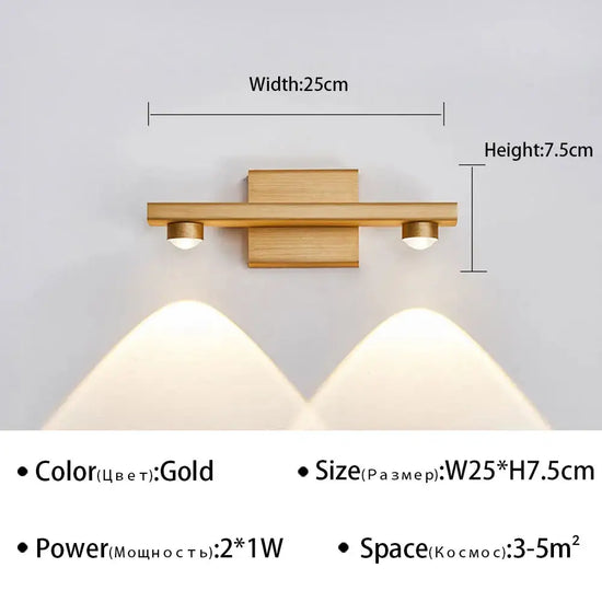 Applique Murale Led Élégante Design Minimaliste Chambre