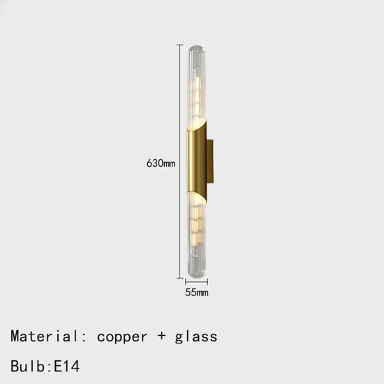 Applique Murale Led Élégante Design Minimaliste. D-Or / Blanc Chaud (2700-3500K) Chambre