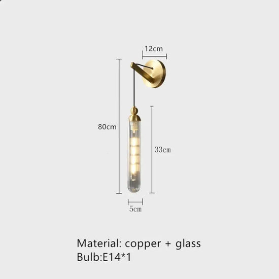 Applique Murale Led Élégante Design Minimaliste. E-Or / Blanc Chaud (2700-3500K) Chambre