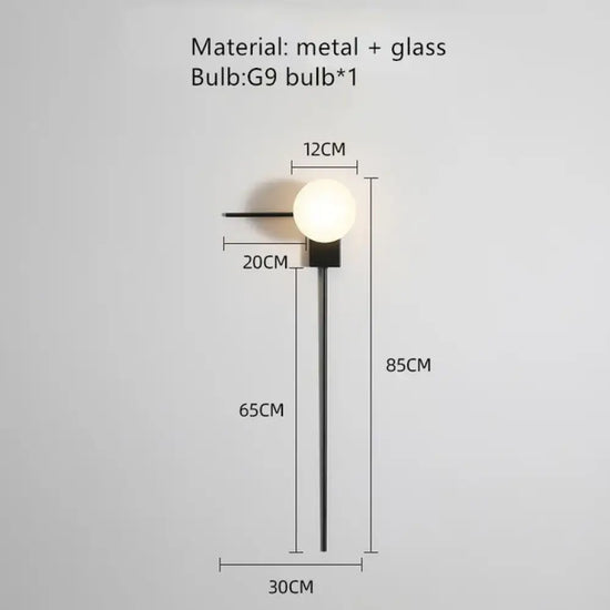 Applique Murale Led Élégante Design Minimaliste. F-Grand / Blanc Chaud (2700-3500K) Chambre