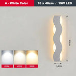 Applique Murale Led Élégante Design Minimaliste Un Blanc 10X48Cm / Chaud (2700-3500K) Chambre