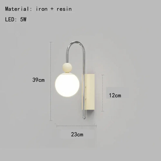 Applique Murale Led Élégante Design Moderne Blanc / 3 Modifiables Chambre