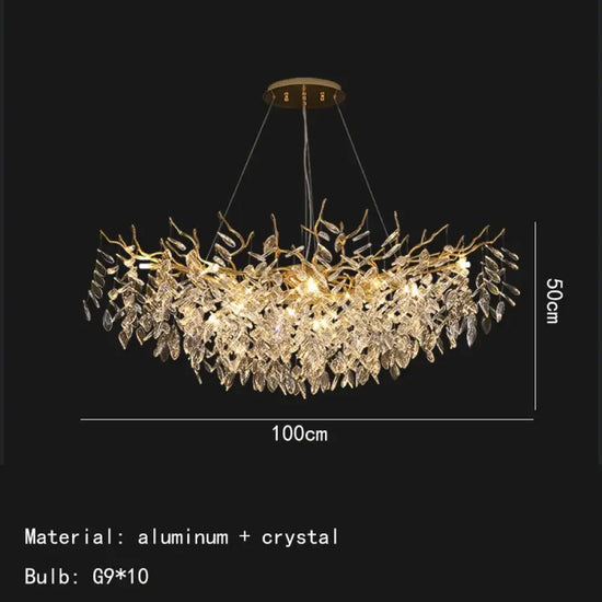 Applique Murale Led Élégante Dorée Design Luxe C-Long 100 Cm / 5000K Applique Chambre