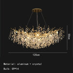 Applique Murale Led Élégante Dorée Design Luxe C-Long 120 Cm / 4000K Applique Chambre