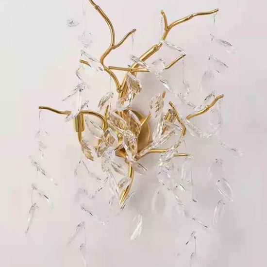 Applique Murale Led Élégante Dorée Design Luxe Applique Chambre