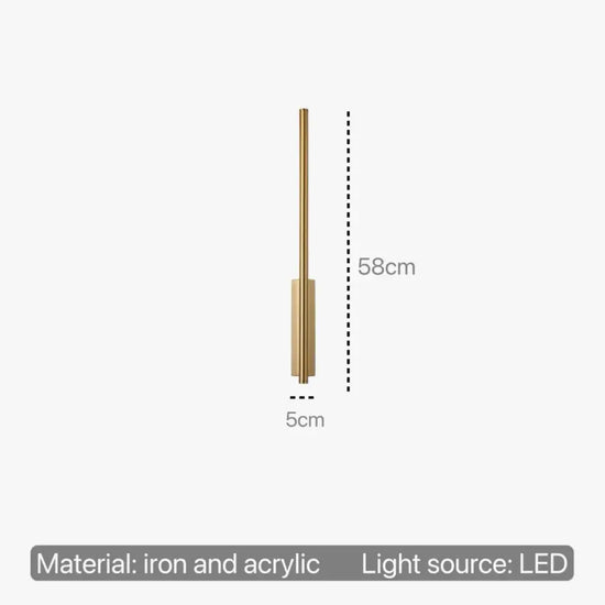 Applique Murale Led Élégante Et Contemporaine. Chambre