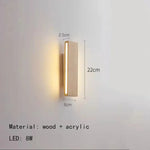 Applique Murale Led Élégante Et Design. 22 Cm / Blanc Chaud (2700-3500K) Chambre