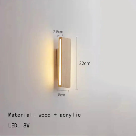 Applique Murale Led Élégante Et Design. 22 Cm / Blanc Chaud (2700-3500K) Chambre