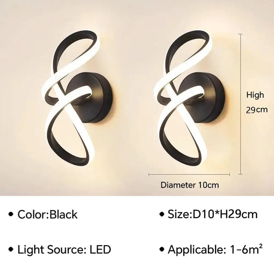 Applique Murale Led Élégante Et Design. Chambre