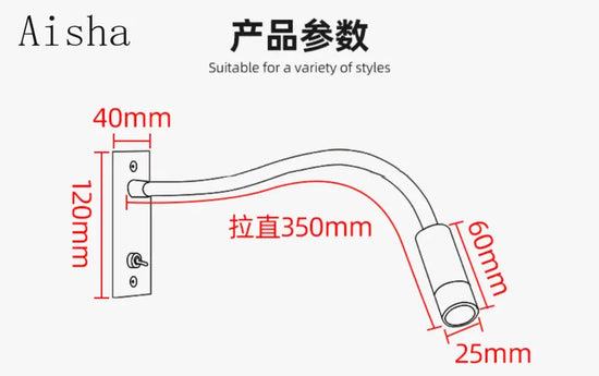 Applique Murale Led Élégante Et Lumineuse Chambre