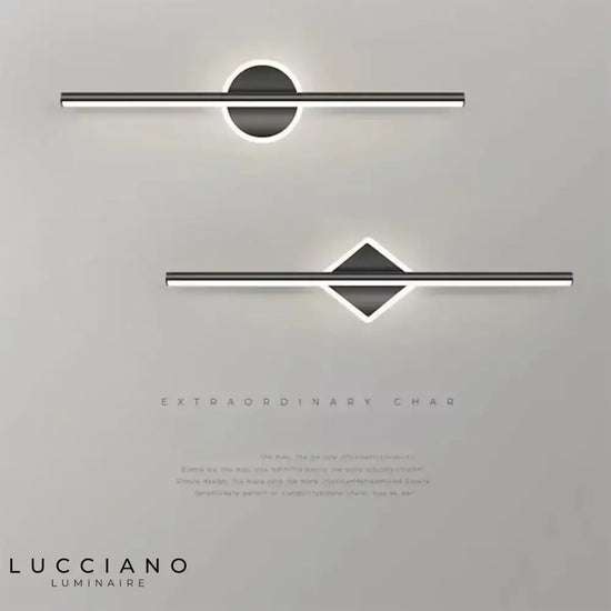 Applique Murale Led Élégante Et Moderne. Carré / 40Cm Blanc Chaud (2700-3500K) | Noir Chambre