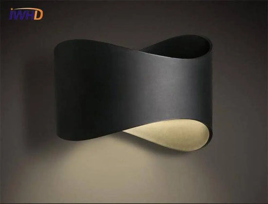 Applique Murale Led Élégante Et Moderne. Noir Chambre