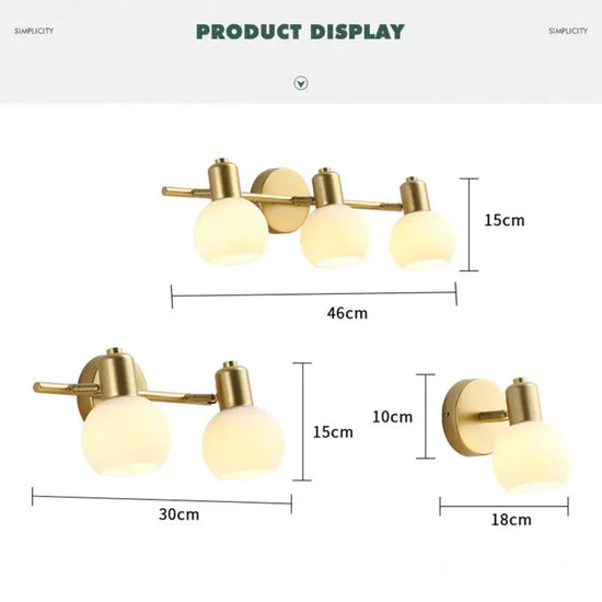 Applique Murale Led Élégante Multifonction Luminosité Ajustable Chambre