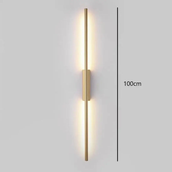 Applique Murale Led Épurée Contemporaine Lumineuse. 100 Cm / Blanc Naturel (3500-5500K) Chambre