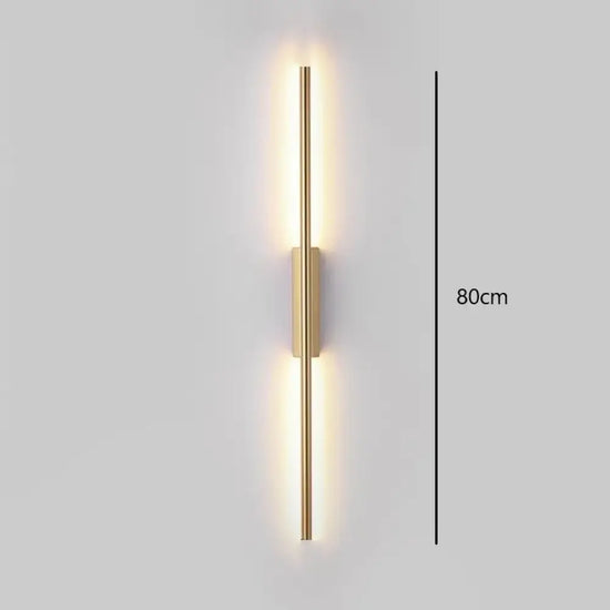 Applique Murale Led Épurée Contemporaine Lumineuse. 80Cm / Blanc Froid (5500-7000K) Chambre