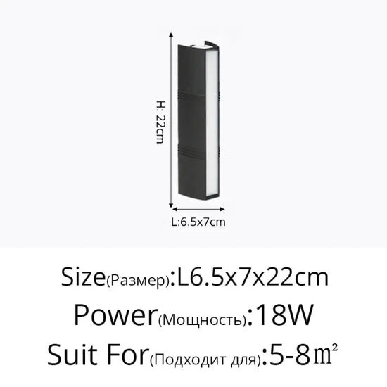 Applique Murale Led Étanche Luminaire Design Élégant Chambre