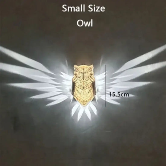 Applique Murale Led Hibou Unique Déco Salon. Chouette-Petite Taille / Blanc Froid (5500-7000K)