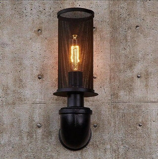 Applique Murale Led Industriel Vintage Élégant. Noir Chambre