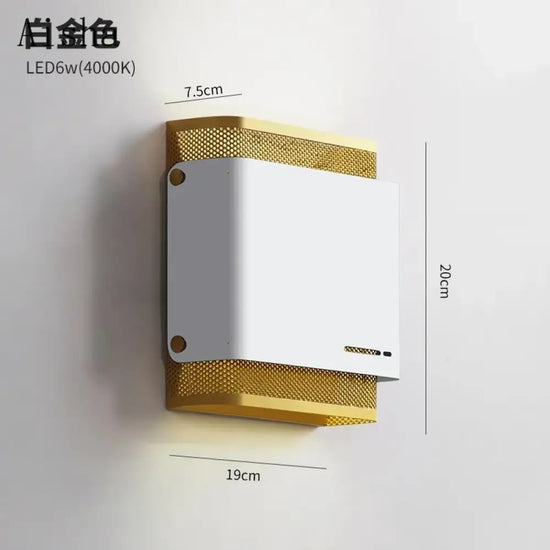 Applique Murale Led Industrielle Minimaliste Élégante. Chambre