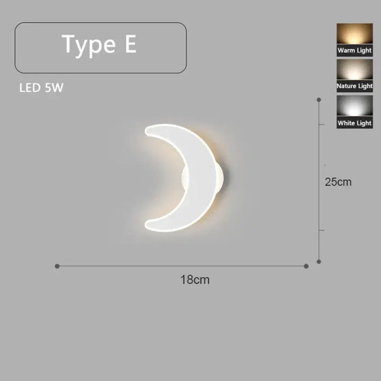 Applique Murale Led Moderne Design Élégant Type E / 3 Température De Couleur Chambre