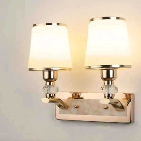 Applique Murale Led Moderne Design Élégant Verre A56-1 / 3 Couleurs De Gradation 12W Chambre
