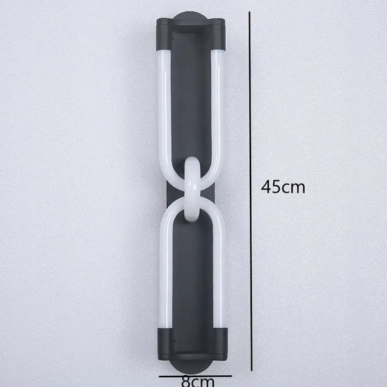 Applique Murale Led Moderne Élégante Design. Noir Grand Chambre