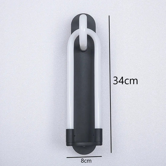 Applique Murale Led Moderne Élégante Design. Noir Moyen Chambre