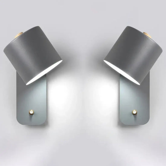 Applique Murale Led Moderne Élégante Lumineuse 2 Gris Chambre