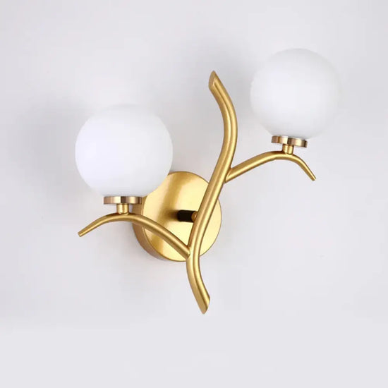 Applique Murale Led Nordique Élégance Métallique Design. Chambre