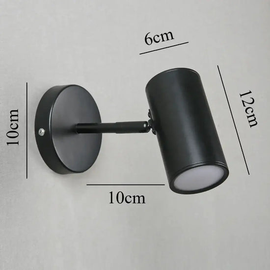 Applique Murale Led Nordique Élégante Design Contemporain Noir Chambre